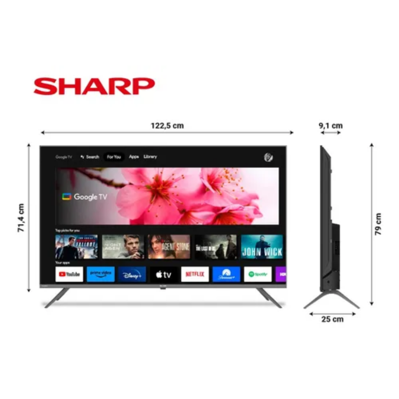 SMART TV SHARP 55¨ 4T-C55FL6L GTV