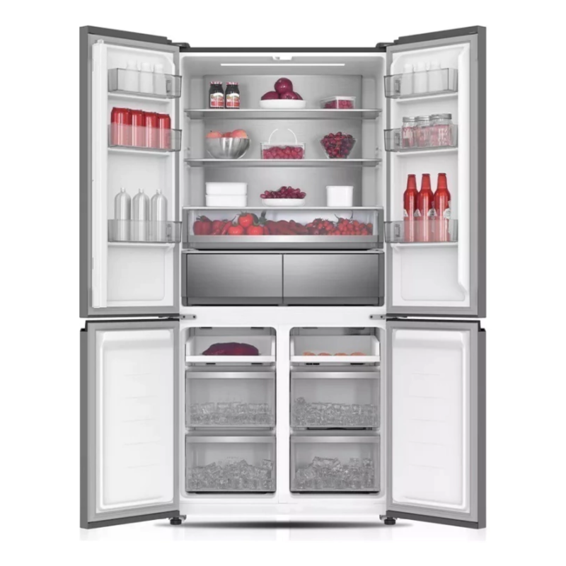 HELADERA VONDOM FRENCH DOOR INVERTER ACERO INOX 503LTS FD503