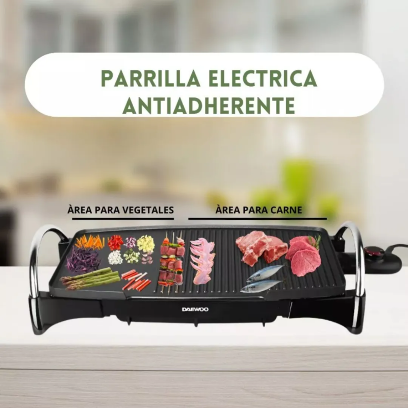 PARRILLA DAEWOO GRILL ELECTRICA SIN TAPA EG8722