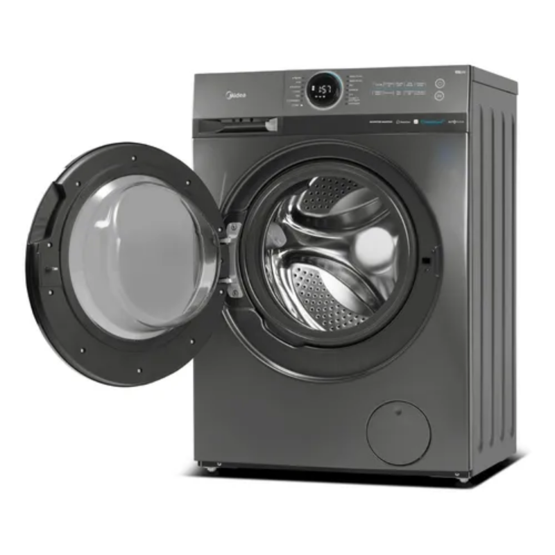 LAVARROPAS MIDEA INVERTER 8KG 1400 RPM MF20080WB/T-A1 PLATA