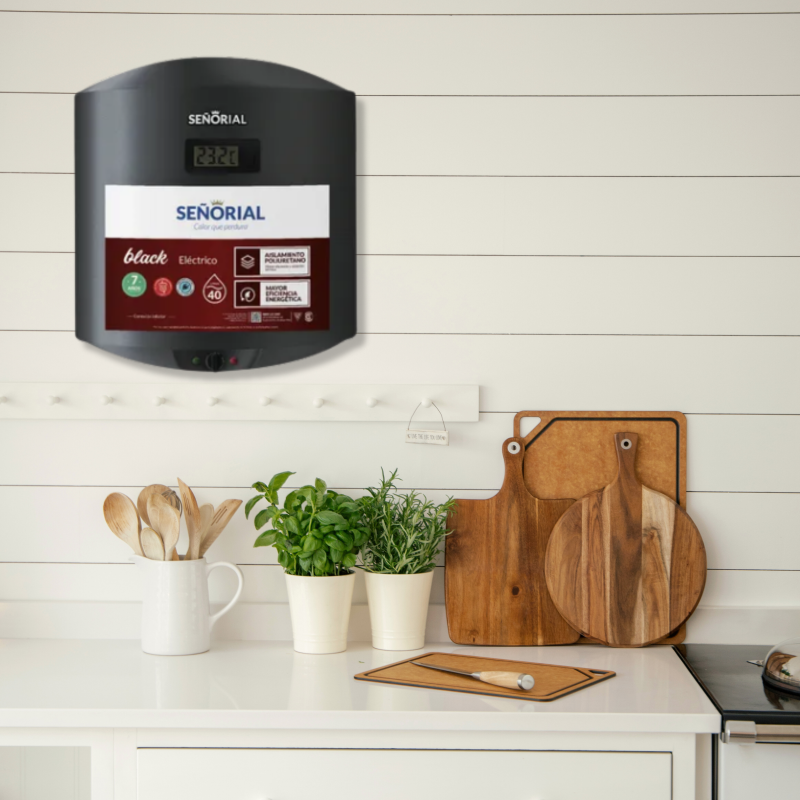 TERMOTANQUE SEÑORIAL BLACK ELECTRICO 40L