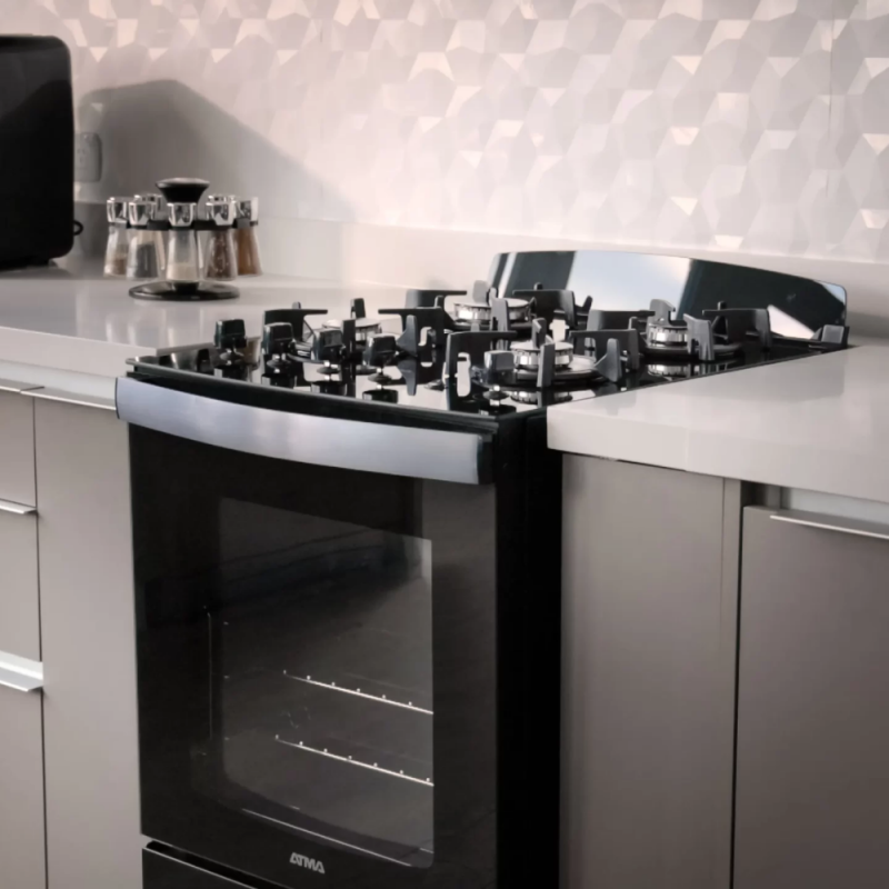 COCINA ATMA CCM056N MULTIGAS 56CM NEGRA
