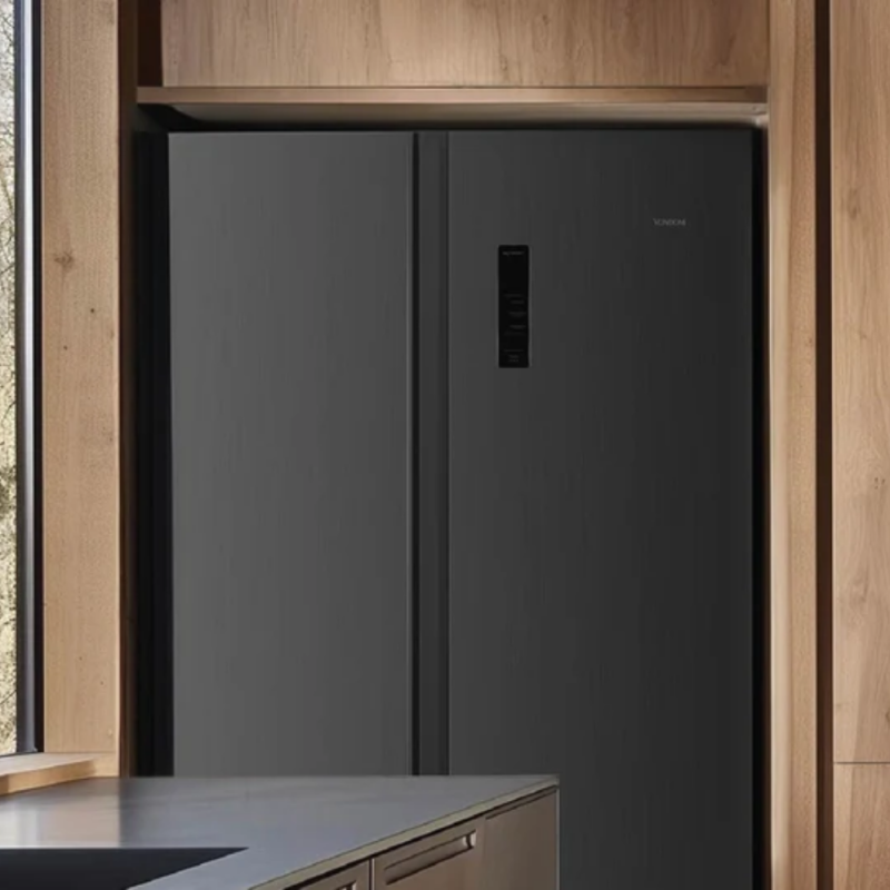 HELADERA VONDOM INVERTER 631 LTS SBS631 ACERO INOX