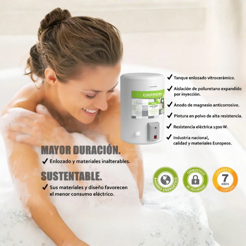 TERMOTANQUE COPPENS ELECTRICO 40 LTRS TTQE40CO