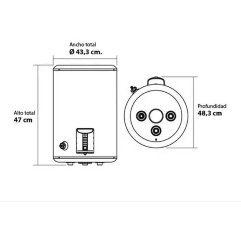 TERMOTANQUE COPPENS ELECTRICO 40 LTRS TTQE40CO