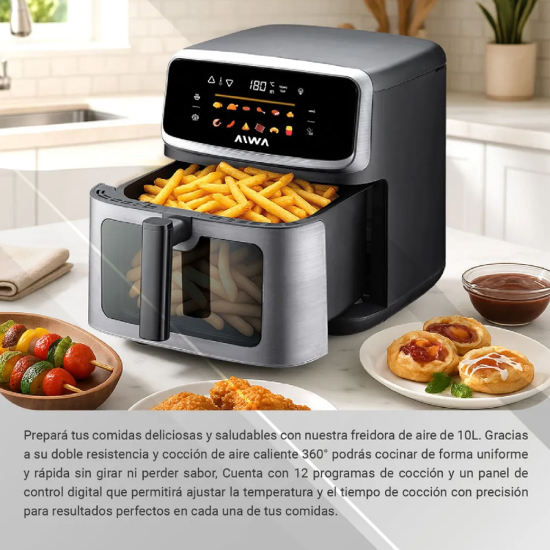 FREIDORA DE AIRE AIWA 10L AW-FA100I