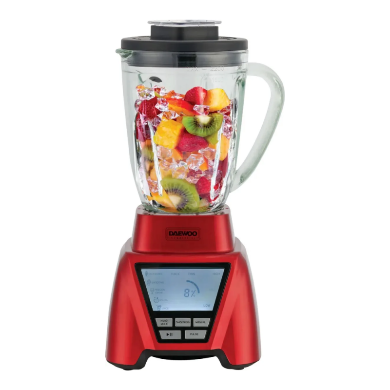 LICUADORA DAEWOO DIBL4610B JARRA DE VIDRIO ROJA
