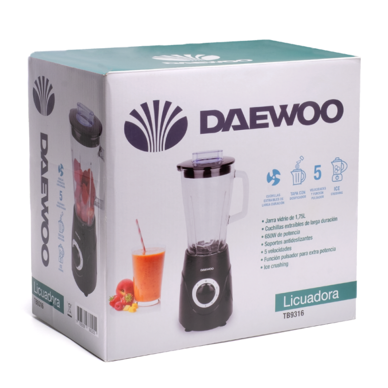LICUADORA DAEWOO TB9316 V/VIDRIO