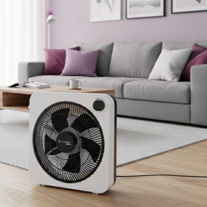 VENTILADOR LILIANA TURBO CIRCULADOR 12 WHITE BLACK 55W