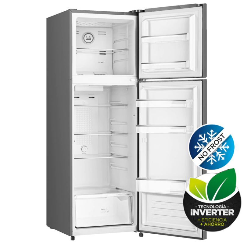 HELADERA CON FREEZER NO FROST INVERTER BRIKET- KD268FWG- GRIS