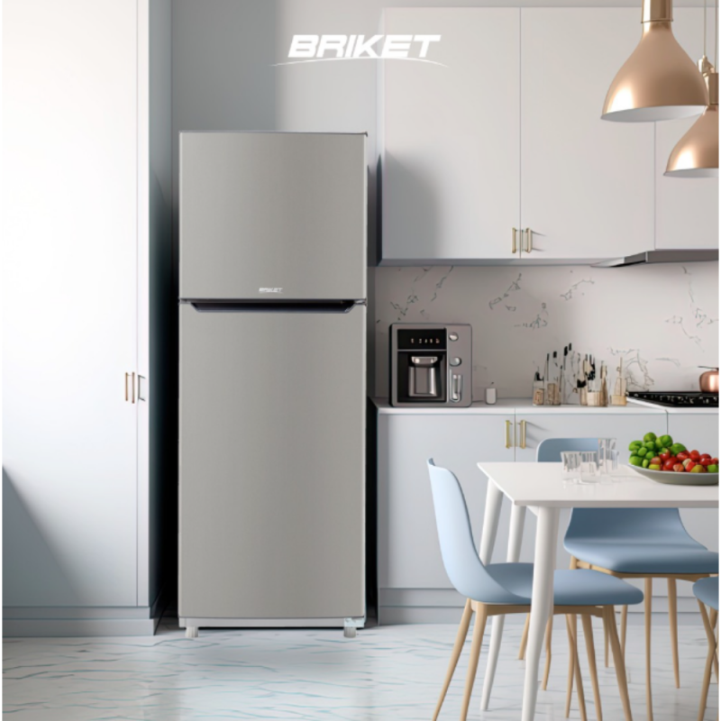 HELADERA CON FREEZER NO FROST INVERTER BRIKET- KD268FWG- GRIS