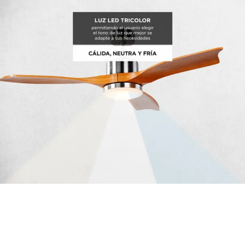 VENTILADOR LILIANA DE TECHO 1.37M 60W DIG LUZ VTHM601