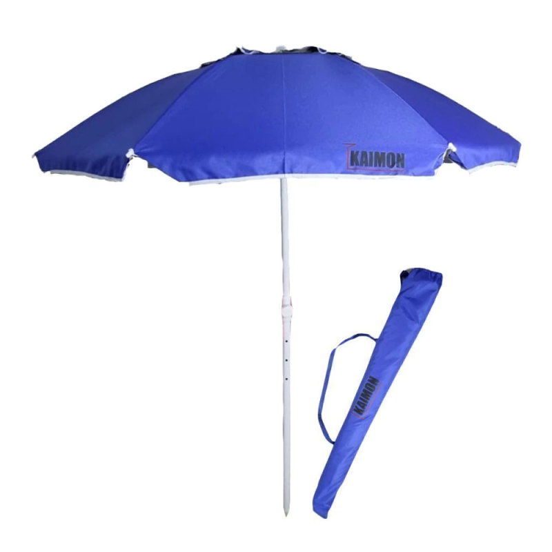 SOMBRILLA KAIMON 2.4MTS CON DEFLECTOR DE VIENTO  AZUL