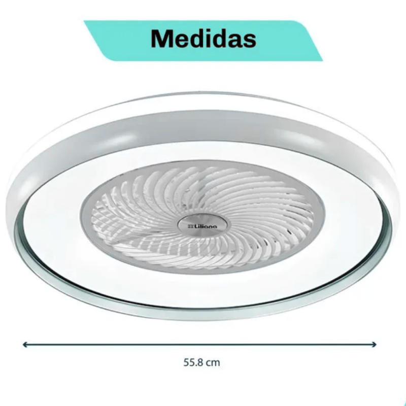 VENTILADOR LILIANA DE TECHO LUMINARIA 60W DIGITAL VTHBOX24