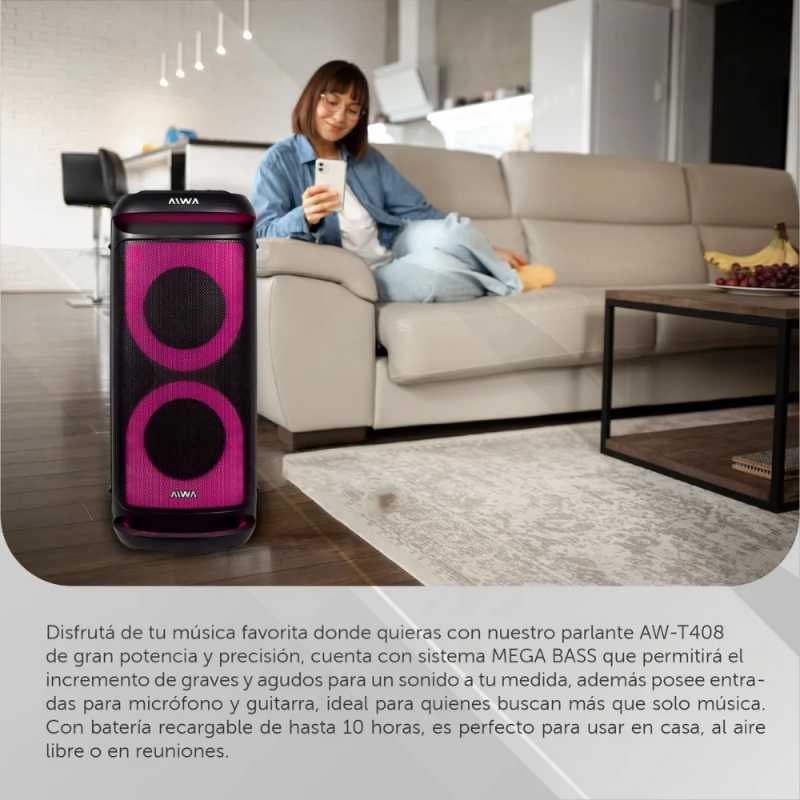 PARLANTE AIWA TORRE AW-T408