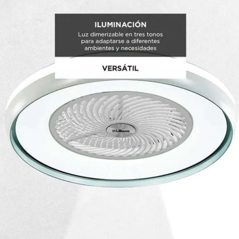 VENTILADOR LILIANA DE TECHO LUMINARIA 60W DIGITAL VTHBOX24