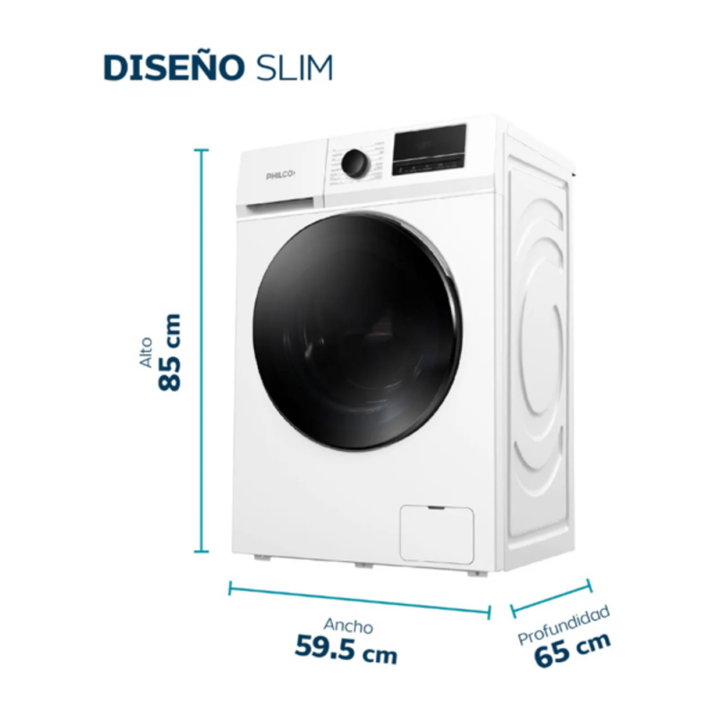 LAVARROPAS PHILCO C/FRONTAL 11KGRS 11C3ABN BLANCO
