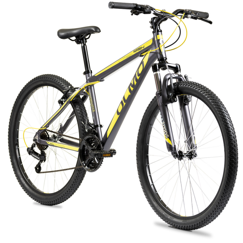 BICICLETA OLMO WISH 260 ROD 26 NEGRO Y AMARILLO