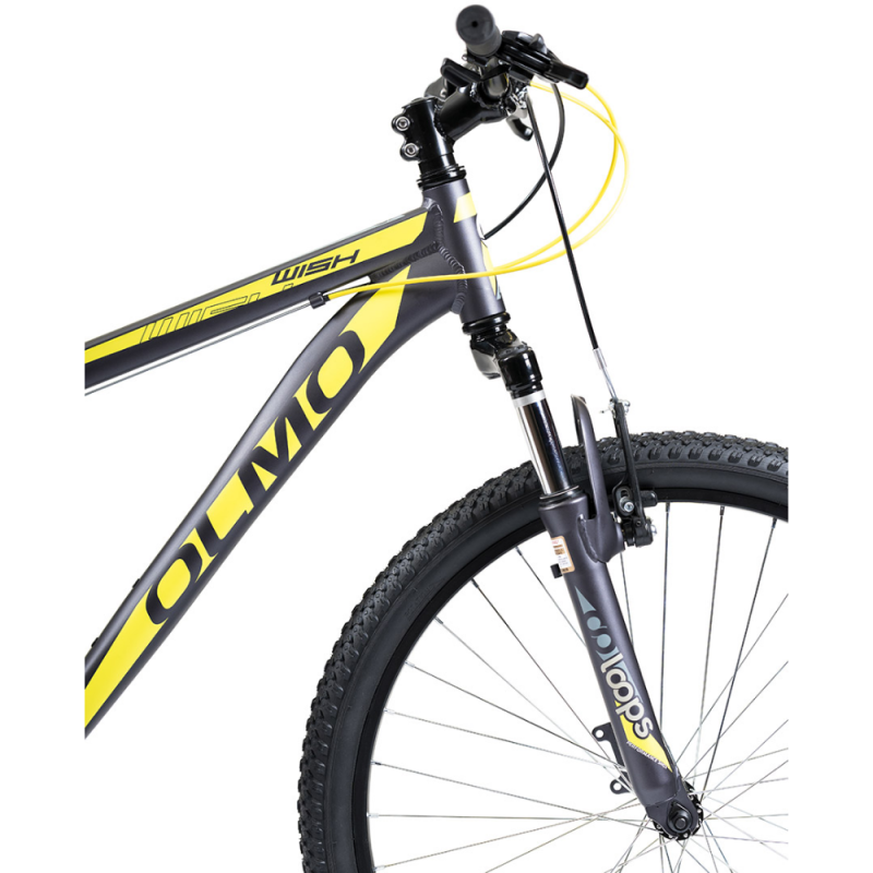 BICICLETA OLMO WISH 260 ROD 26 NEGRO Y AMARILLO