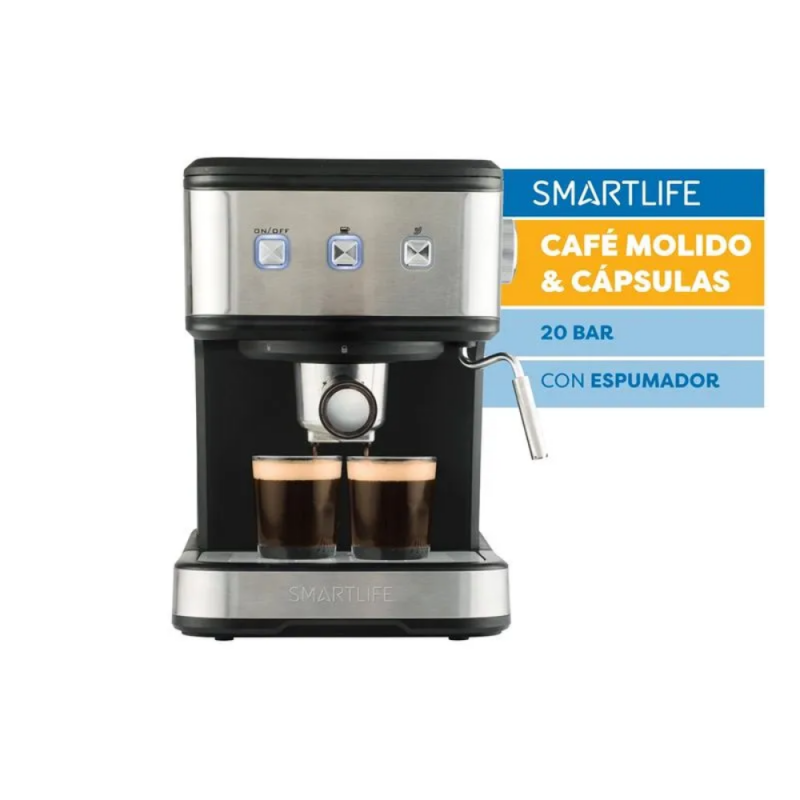CAFETERA SMARTLIFE MOLIDO Y CAPSULLA SL-EC8501