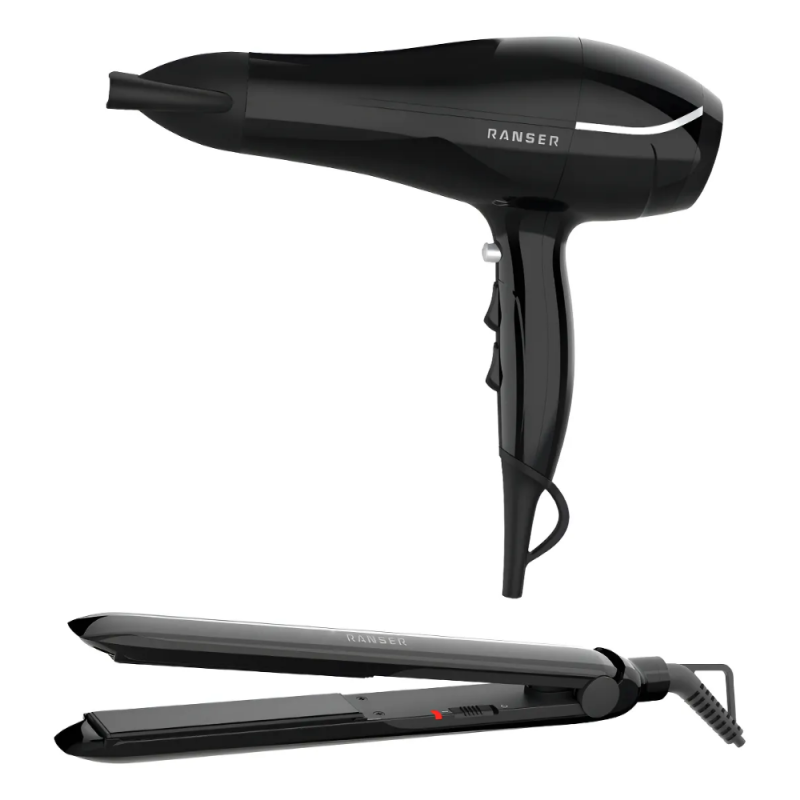 SECADOR DE PELO Y PLANCHITA RANSER AFFORI HD-2250 HD-5500