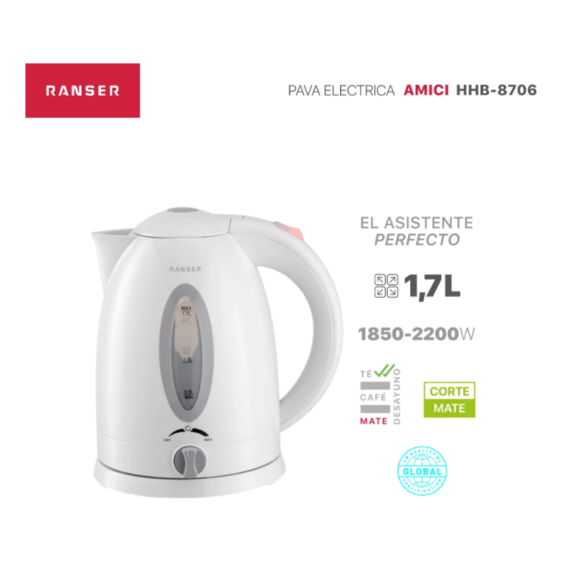 PAVA ELECTRICA RANSER AMICI HHB-8706 BLANCA