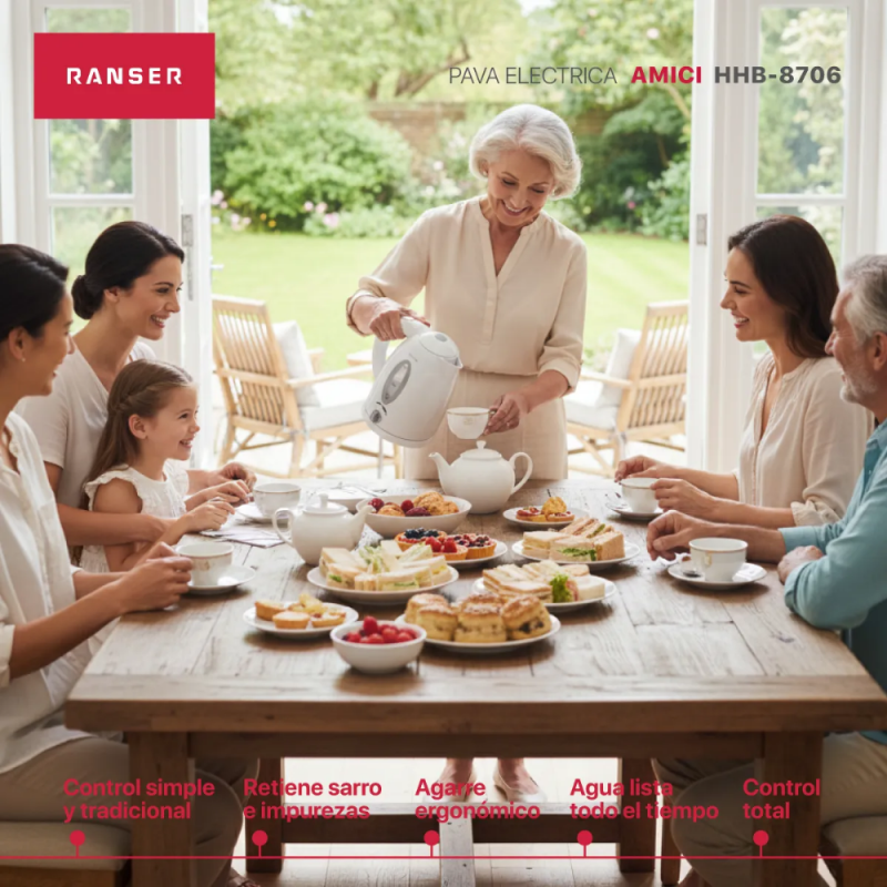 PAVA ELECTRICA RANSER AMICI HHB-8706 BLANCA