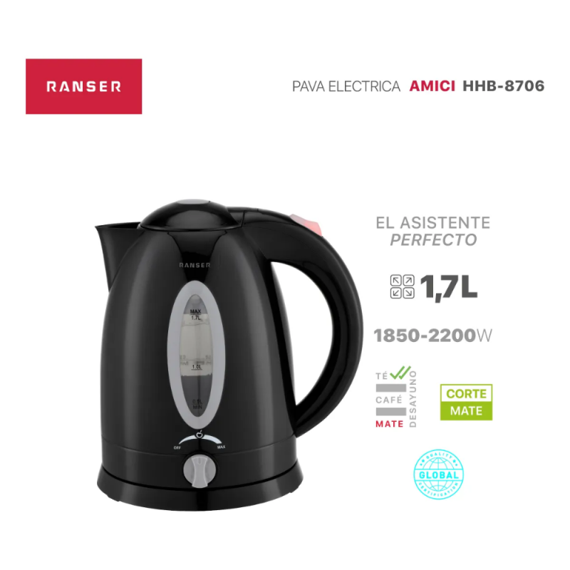 PAVA ELECTRICA RANSER AMICI HHB-8706B NEGRA