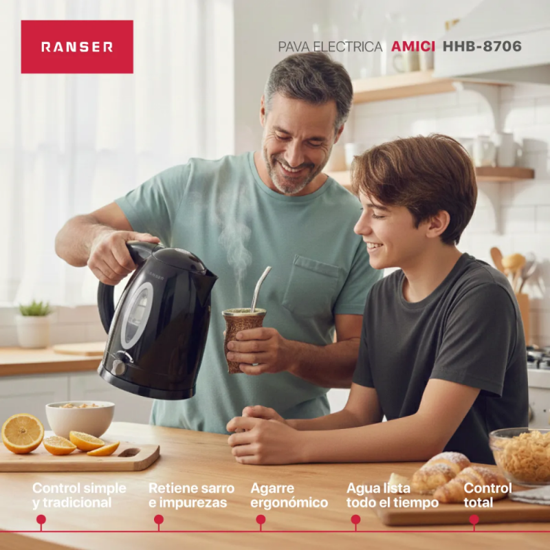 PAVA ELECTRICA RANSER AMICI HHB-8706B NEGRA