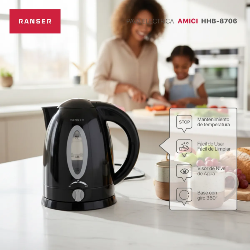 PAVA ELECTRICA RANSER AMICI HHB-8706B NEGRA