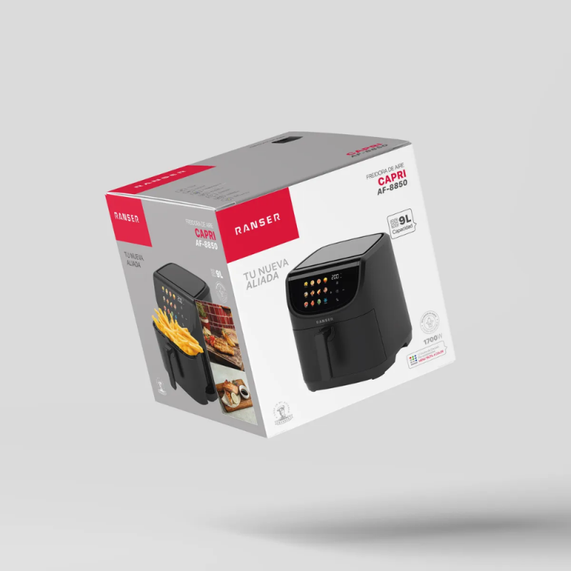 FREIDORA DE AIRE RANSER DIGITAL CAPRI AF-8850 9L NEGRA