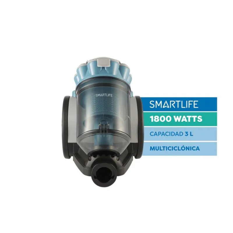 ASPIRADORA SMARTLIFE SIN BOLSA 1800W SL-VC18BLB