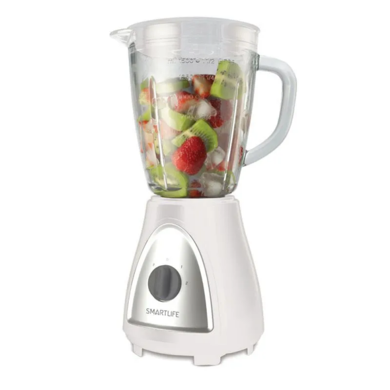 LICUADORA SMARTLIFE 400W JARRA VIDRIO SL-BL1008WPN BLANCA