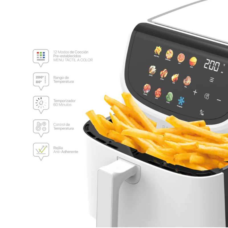 FREIDORA DE AIRE RANSER DIGITAL CAPRI AF-8850 9L BLANCA