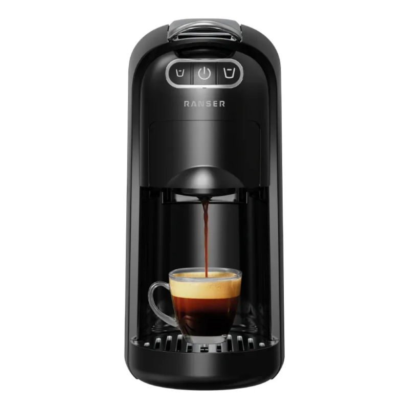 CAFETERA RANSER ESPRESSO CLOONEY CM-C03B NEGRA