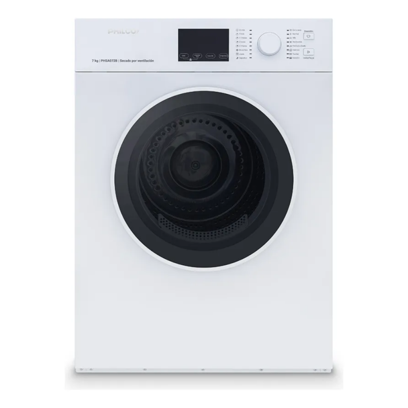 SECARROPAS PHILCO POR VENTILACION 7KG BLANCO PHSA072B BLANCO