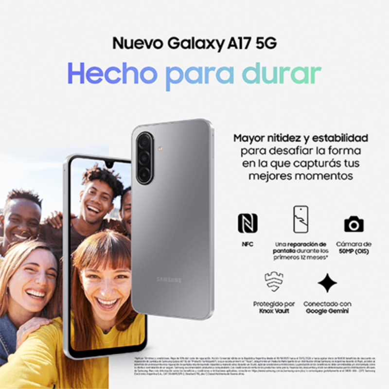 CELULAR SAMSUNG GALAXY A17 8/256 GB GRAY